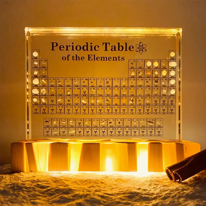 Acrylic Periodic Table With Real Elements - Home Decor Craft